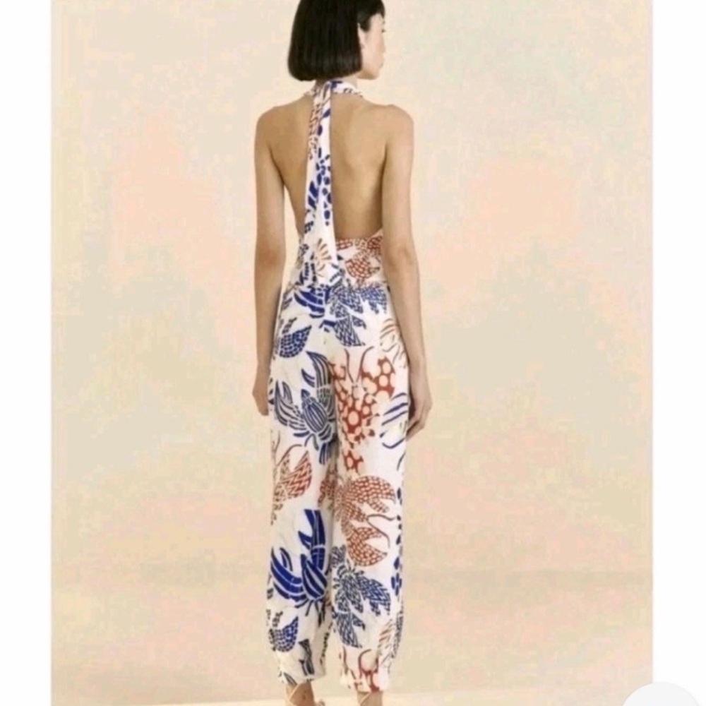 Farm rio Lobster print Halter Jumpsuit M, New with out tags, never worn. - Picture 2 of 3